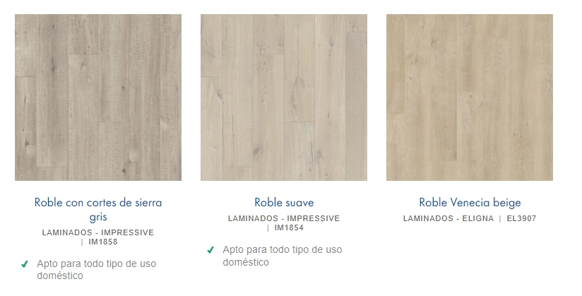 tipos de roble QUICKSTEP