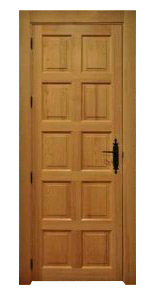 puerta interior madera maciza 10cuadros
