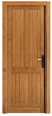 puerta madera tablas recta